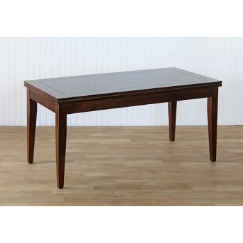 Dark Wooden Rectangular Coffee Table