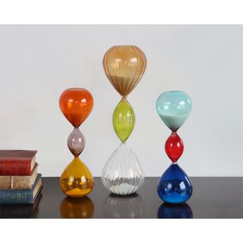 Set of 3 Colored Hourglasses