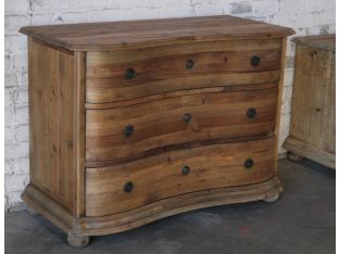 Bleached Pine 3-Drawer Chest