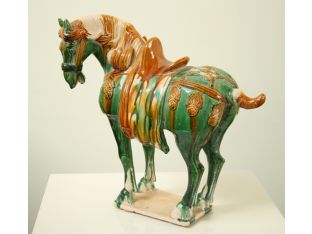 Vintage Terra Cotta Tang Dynasty Horse
