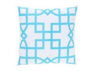 Turquoise Maze Pillow
