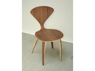 Walnut Plywood Side Chair