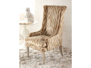 Tawny Zebra Velvet Arm Chair