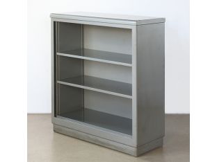 Grey Metal Steelcase Bookcase