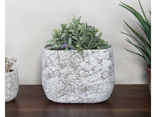 Large Off White Cement Pot