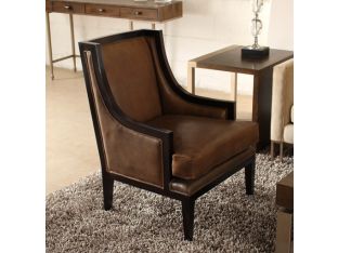 Coffee Leather Club Chair