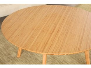 Modern Bamboo Round Coffee Table