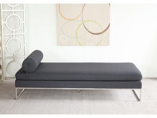 Gray Day Bed with Bolster