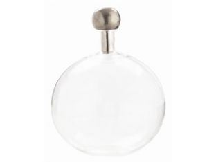 Round Glass Bottle/Nickle Sphere Stopper