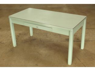 Light Green 5' Metal Table With Green Top