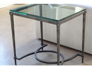 Palmer End Table with Glass Top