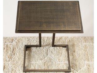 Etched Brass Side Table