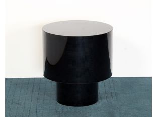 Black Laminated End Table