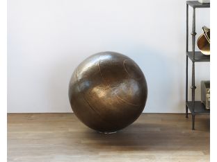 Large Hammered Iron Sphere - Cleared Décor