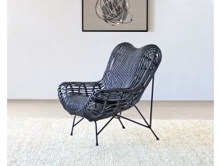 Wicker Butterfly Occasional Chair