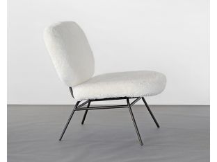 Ivory Angora Lounge Chair