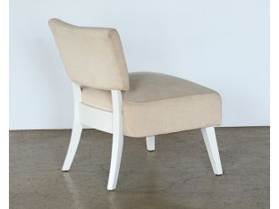Contemporary Lounge Chair With Cream Upholstery 
