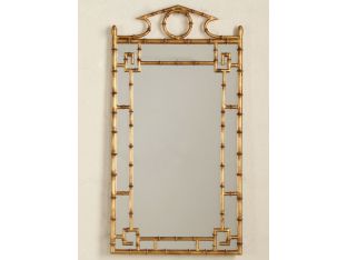 Antique Gold Bamboo Mirror