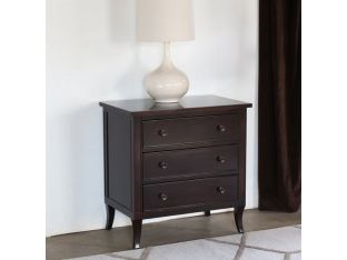 Central Park 3 Drawer Nightstand