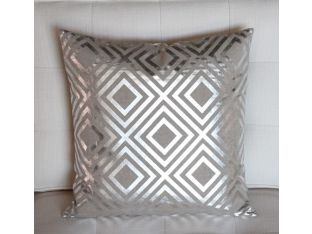 Metallic Squares Pillow