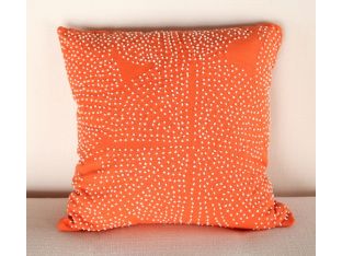 Mandarin Orange Texured Pillow
