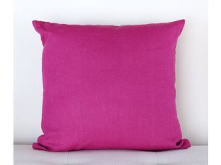 Fuchsia Linen Pillow