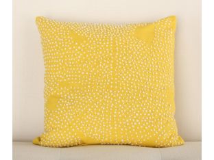 Honey Yellow Textured Pillow