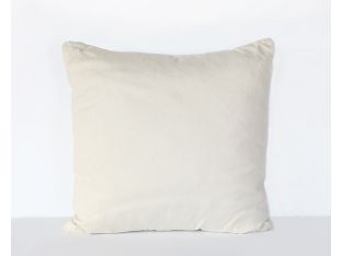 Large White Linen Pillow
