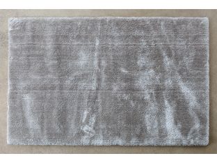 5X8 Sterling Silver Hand-Tufted Plush Rug