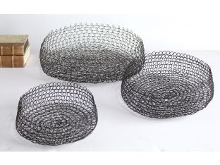 Columbus Weave Baskets (Set of 3)