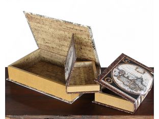 Set of 9 Mason Map Book Boxes