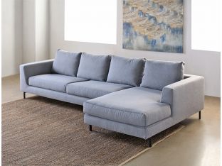Hunter Sectional in Gray Flannel