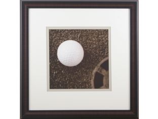 Small Sepia Golf Ball Study I 23W x 23H