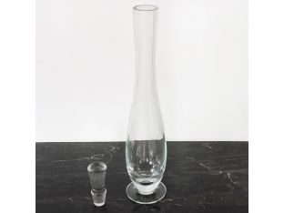 Large Elegant Glass Bottle