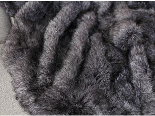 Charcoal Fur Throw