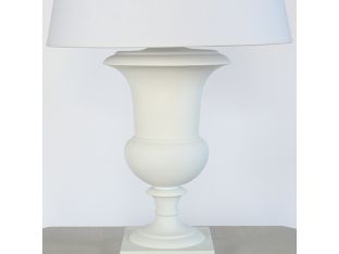 White Classical Urn Table Lamp