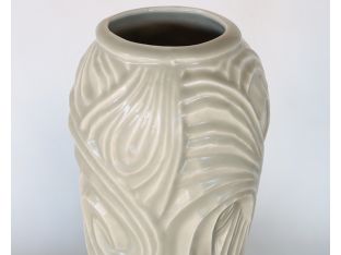 Gray Wave Vase